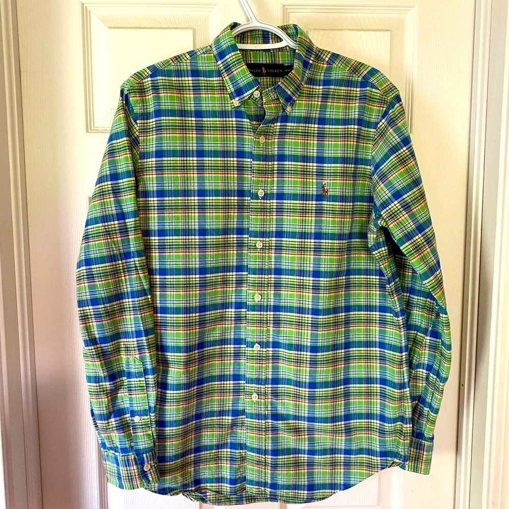 Green plaid Oxford - Polo by Ralph Lauren 🏇